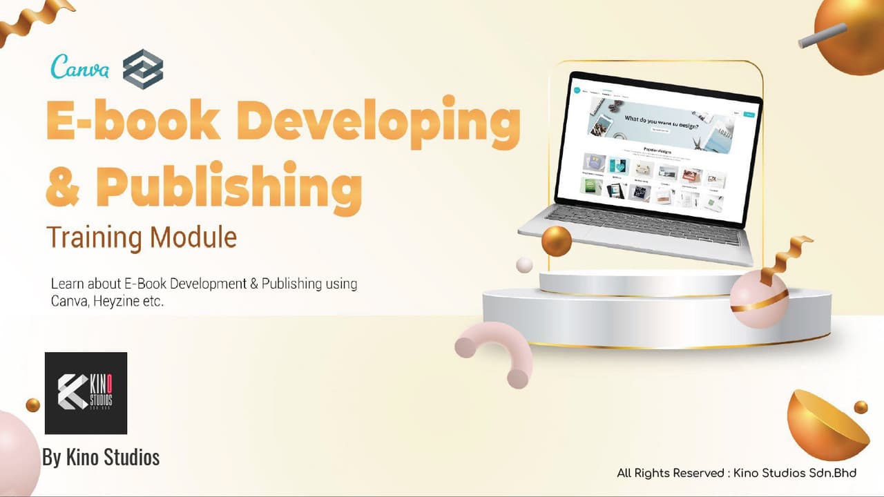 E-book Creation and Publishing Training